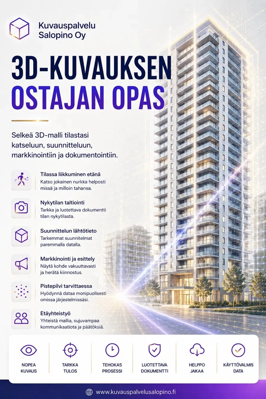3D-kuvauksen ostajan opas – Kuvauspalvelu Salopino Oy