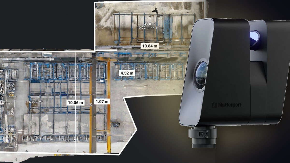Tuotantotilan 3D-dokumentointi – Matterport Pro3 ja pistepilvi